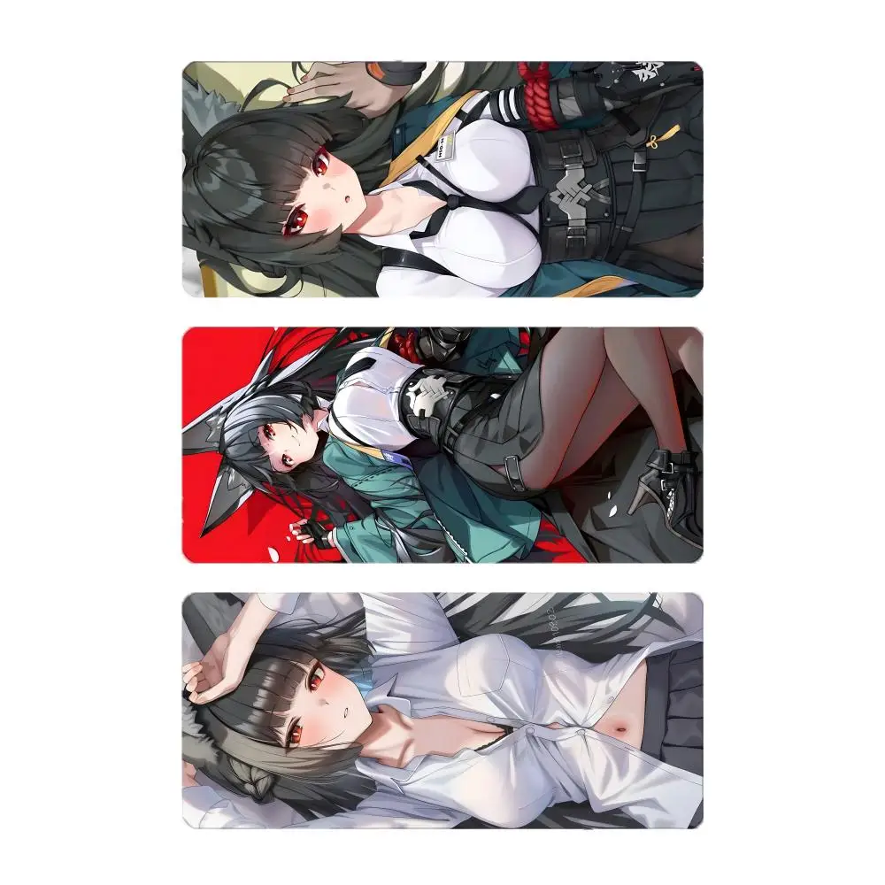 office lady agent Z-Zenless Zone Zero Hoshimiya Mouse Pad Large Gaming Mousepad with Stitched Edges Thickened Desk Mat PC