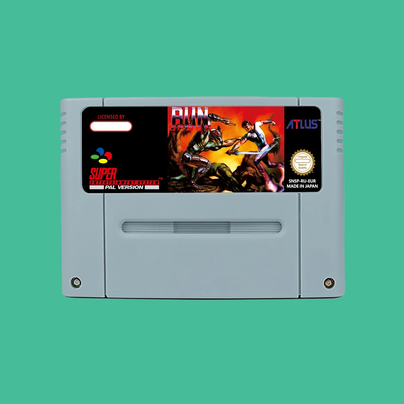 Action Game for Run Saber  - USA or EUR version Cartridge available for SNES  Game Consoles