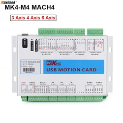 Maxgeek MK4-M4 MACH4 3 assi 4 assi 6 assi scheda breakout CNC 2000KHz scheda di movimento USB per incisori tornio macchine