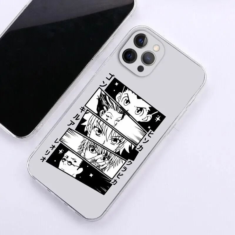 น่ารักHunter X Hunterโปร่งใสสําหรับiPhone 16 15 14 13 12 11 Pro XR X MAX Plus HXHอะนิเมะซิลิโคนอ่อนFundas