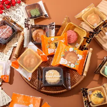 LBSISI Life,新款月餅袋,蛋黃脆餅袋,手工餅乾塑膠包裝,中秋節適用,100個裝 6 最佳銷售 手工包裝 - №2