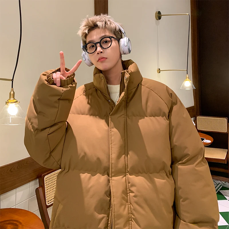 Padding Jacket Men Winter Thicken Warm Coat Mens Stand Collar Jackets Solid Color Parka Coat Women Fashion New Streetwear XXXXXL