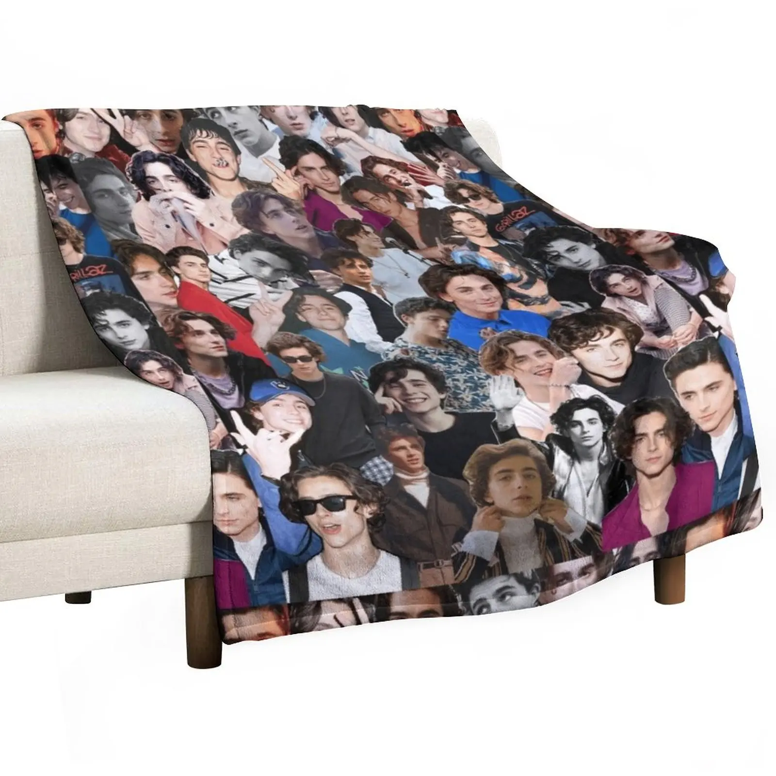 

timmy t collage Throw Blanket Plaid Blanket Sofa