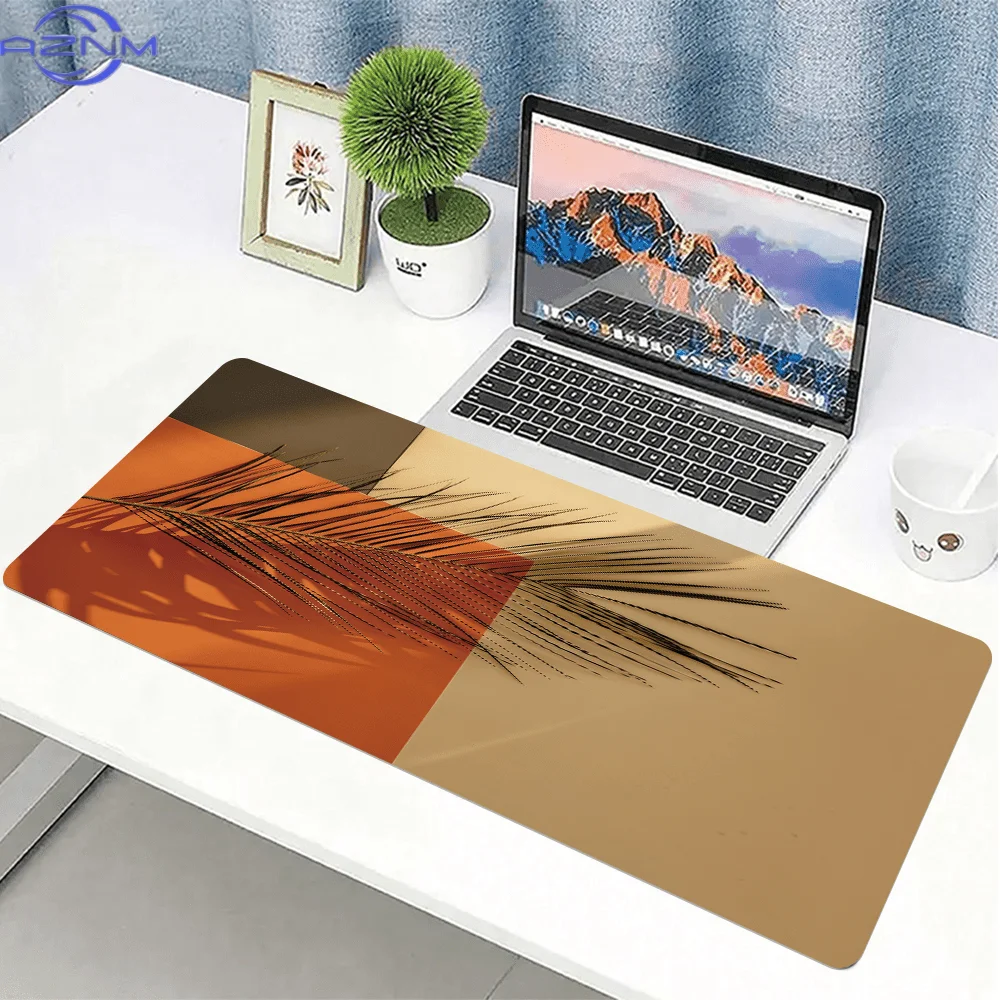 1pc Easy Geometric Pattern Mouse Pad, Extended Non-Slip Desk Mat for Keyboard And Mouse, Precision Sewn Edge Table Mat for Home
