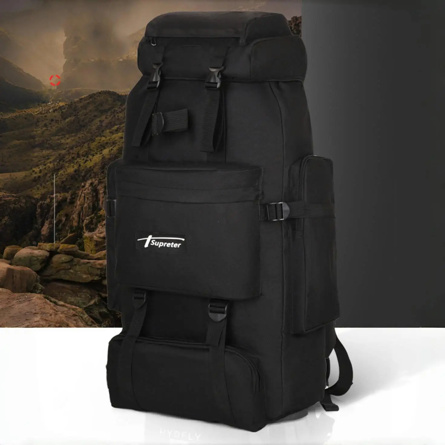 حقيبة ظهر للمشي لمسافات طويلة بسعة كبيرة 70 لتر للتخييم وتسلق الجبال مع حقيبة سفر خارجية للتخزين متعدد الطبقات #1