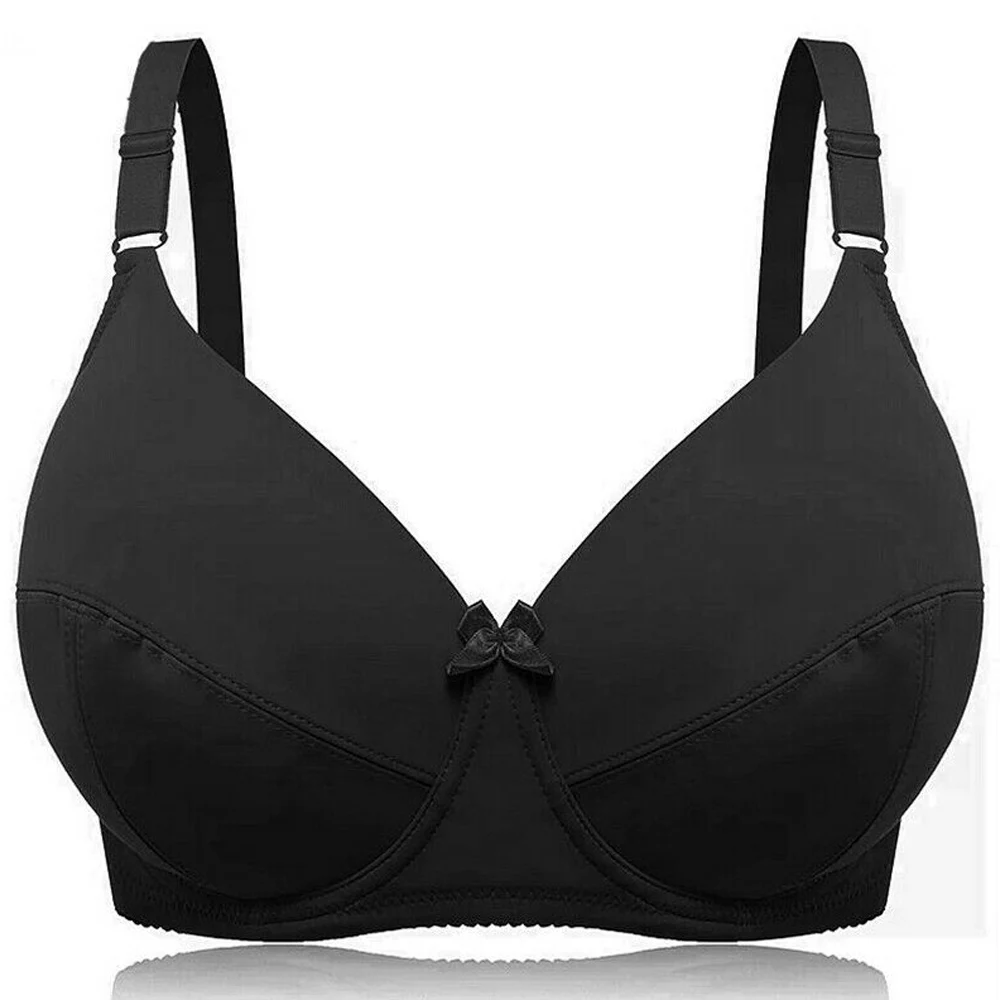 Plus Size Bra Big Women Underwear Suit Bras Set Sexy Brassiere Panty and Bra Set Solid Non Padded Lingerie Tops D DD E F G