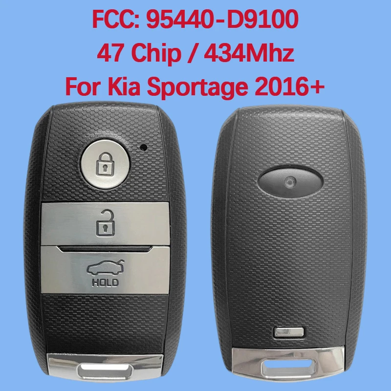

CN051030 Aftermarket Smart Key Remote Fob 433Mhz ID47 Chip FCC 95440-D9100 Keyless Go Control For KIA Sportage 2016+