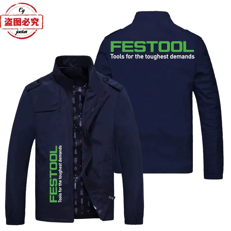 Festool work clothes logo locomotive jacket loose long-sleeved top tooling men's jacket team clothes