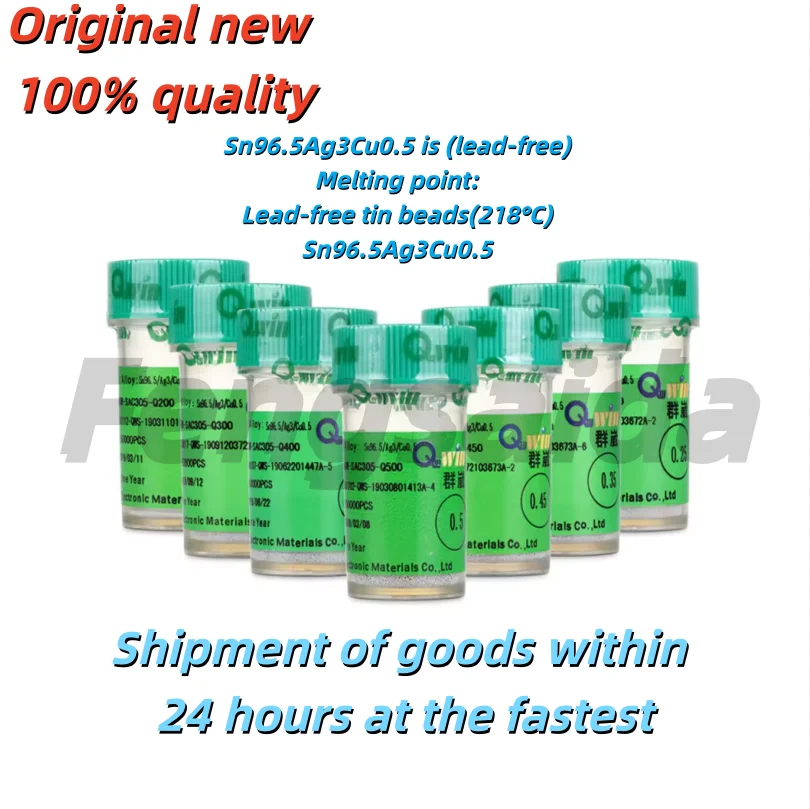 1-Bottle Refilling Ball Set 0.2-0.76mm BGA Solder Ball with Solder BGA Repair Rework Tool Kit