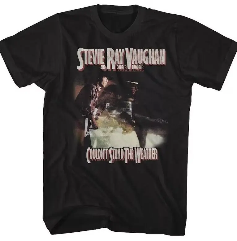 Stevie Ray Vaughan Couldn'T Stand The Weather Black Adult T Shirt Te6936