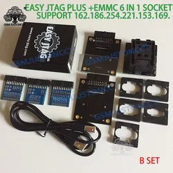 2026 NEW Z3X Easy JTAG Plus Full Set Easy JTAG Plus Box eMMC Socket ( BGA153/169, BGA162/186, BGA221, BGA254 )