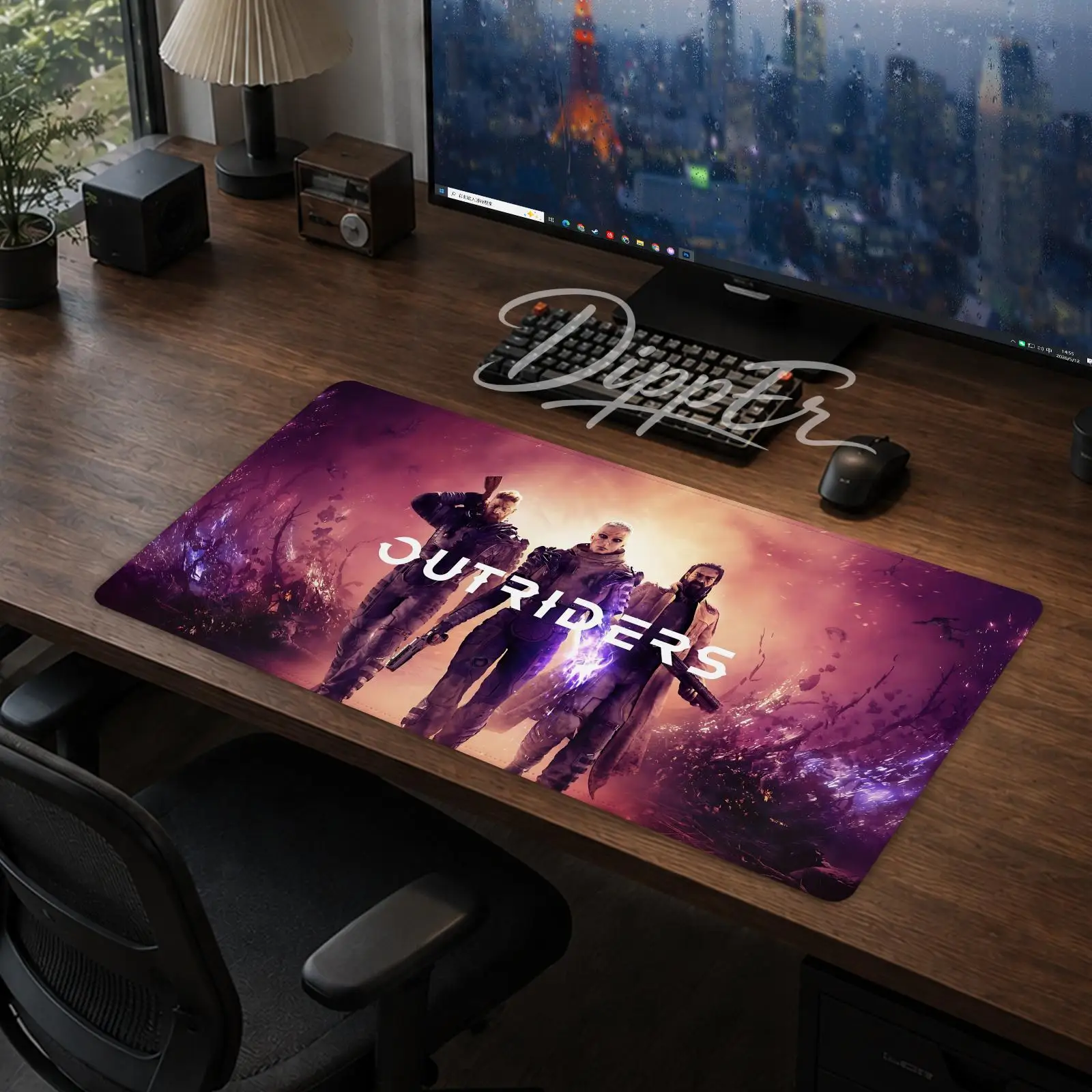 A-Outriders Mouse Pad Office Large Desk Mat Gaming Mousepad Rubber Bottom Non-Slip Cushion 900X400