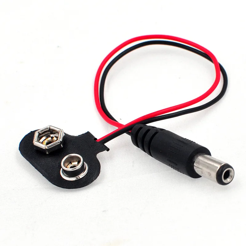 I/t-Type DC Battery Connector Battery Clip  Battery Clip Connector with Wire and Hard Buckle Plastic Housing