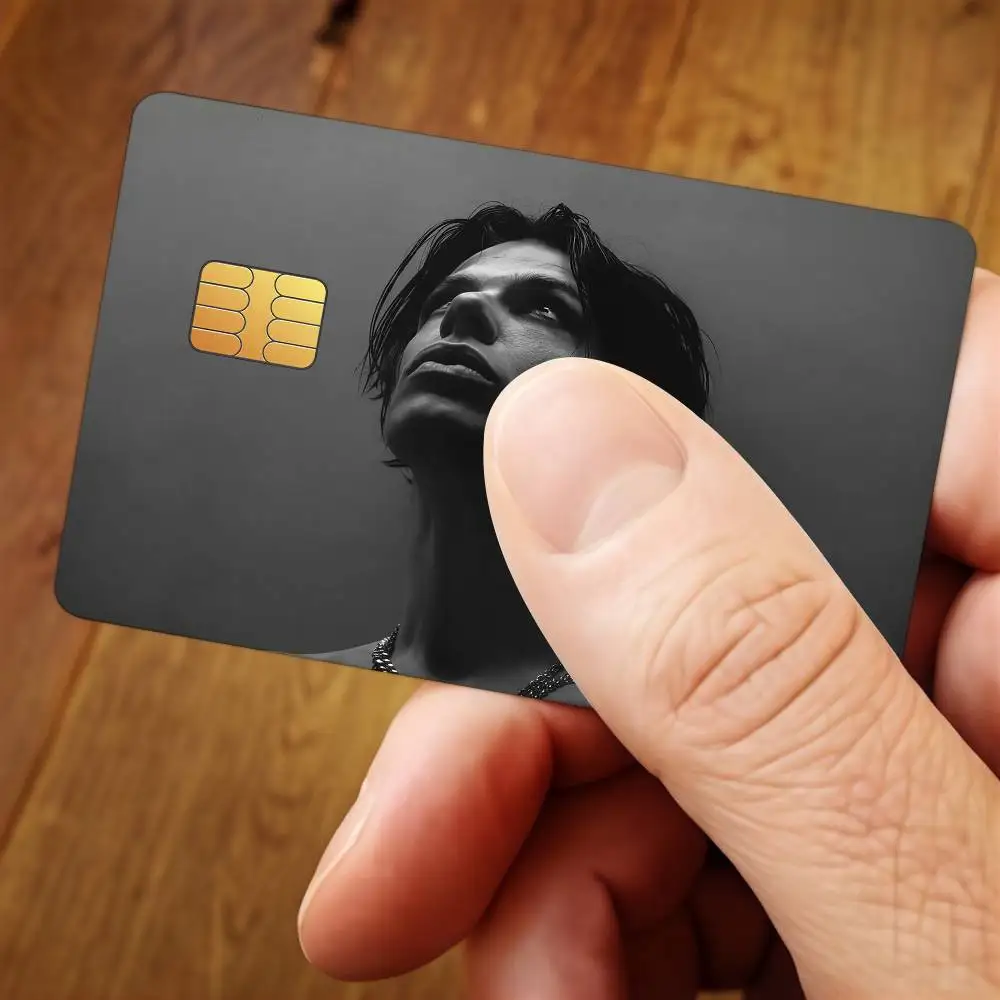 Singer Yungblud idols Credit Card Public Transportation Cards Sticker Waterproof Card Face Decoration 4PCS