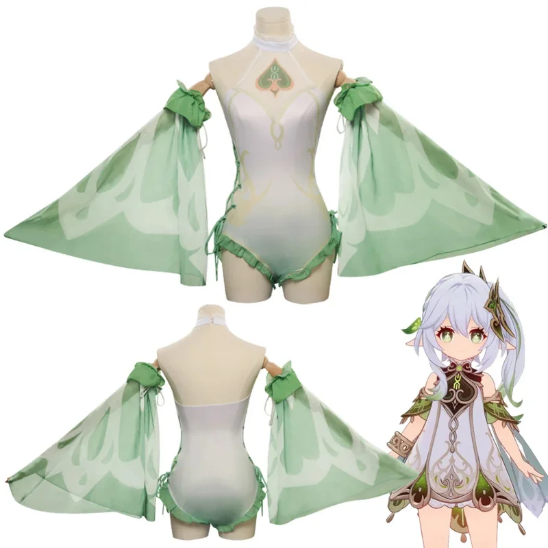 나히다 코스프레 섹시한 카와이 수영복, 여성 코스튬 애니메이션 게임, 원신 임팩트 롤플레이 수영복, 비키니 목욕 세트, 여름