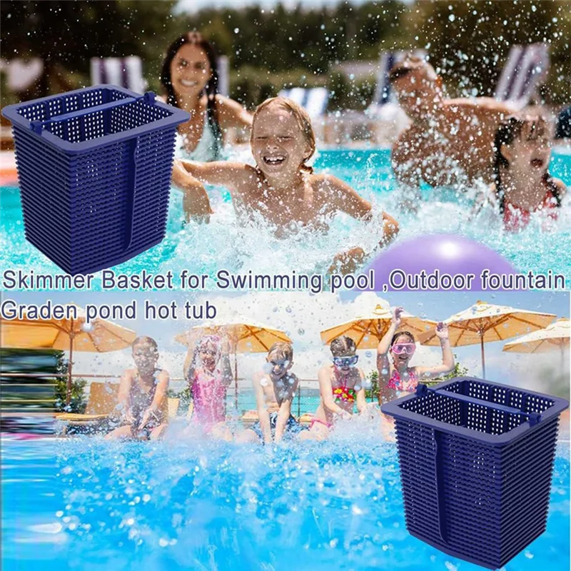 Корзина для скиммера для бассейна AAA87 для насоса Hayward Super, комплект из 2 сетчатых корзин с ручками SP2607X10, SP1615X20 SPX1600M