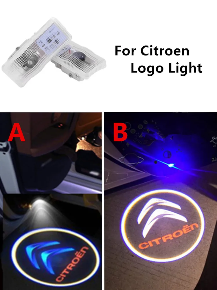 2PCS Good Quality Car Door Lights LED Car Door Courtesy Light Projector Signal Lamp Car Accessories Drop Shipping For Citroen