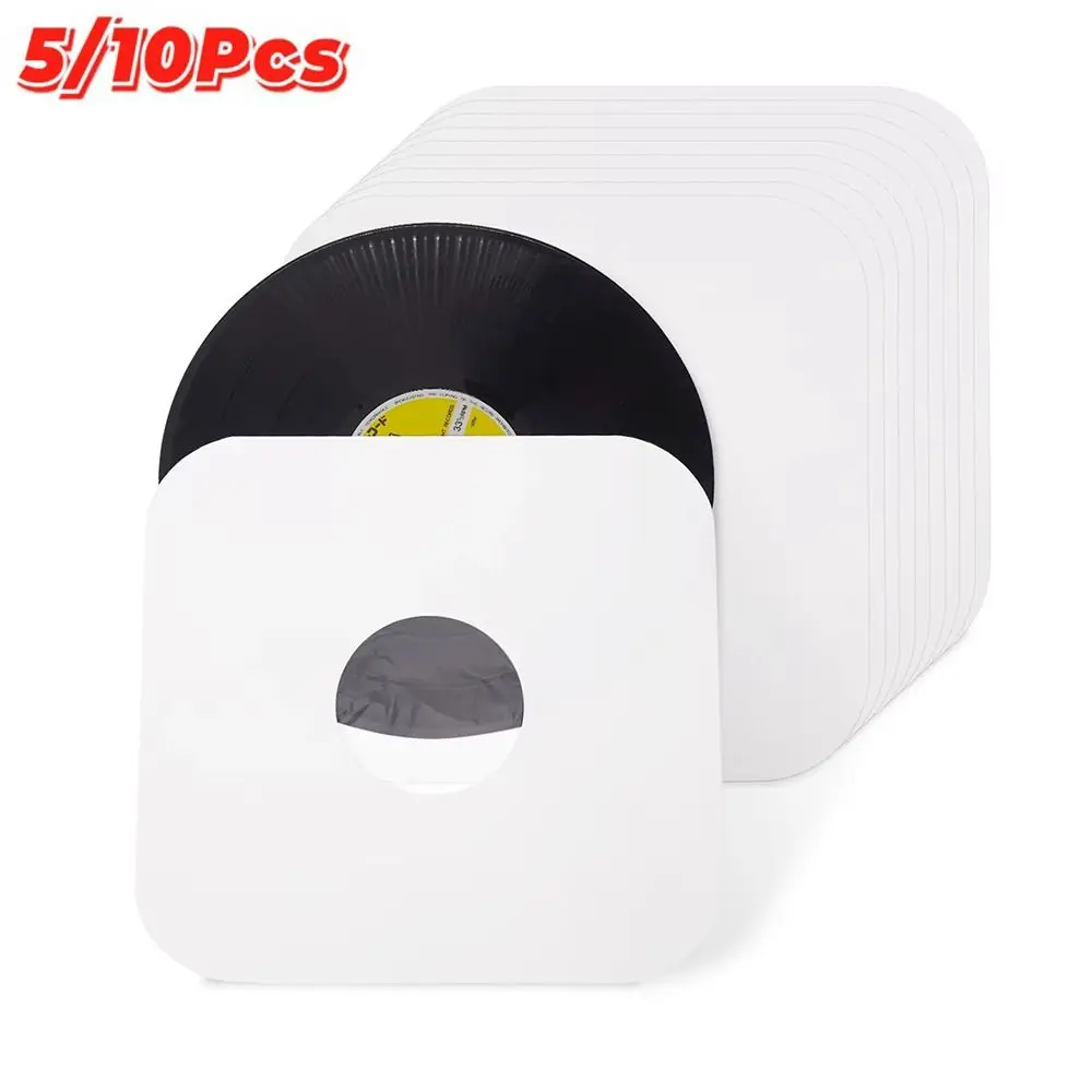 New 12 Inch Vinyl Record Storage Sleeves White With Poly-lined Kraft Paper Bags Anti-static Record Storage Bags