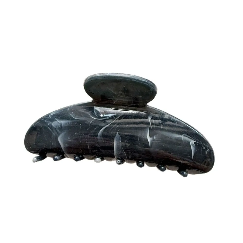Fashion Marble Stripes Pattern Hair Claw Clip Colorful Large Barrette Decorative Hair Clip Headwear