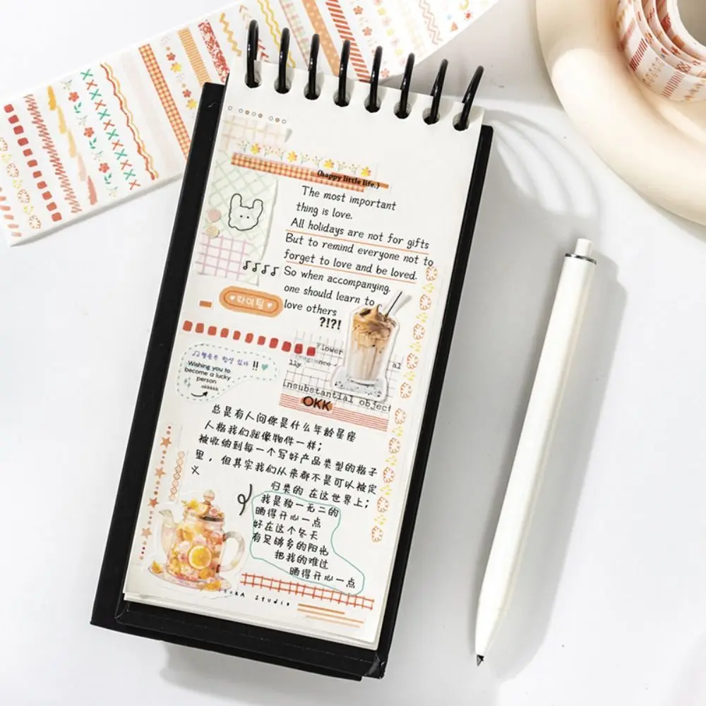 クリエイティブキャプチャレインボーシリーズダイカットテープカラフルな DIY ステッカーテープギフトスクラップブッキングステッカー学校文具