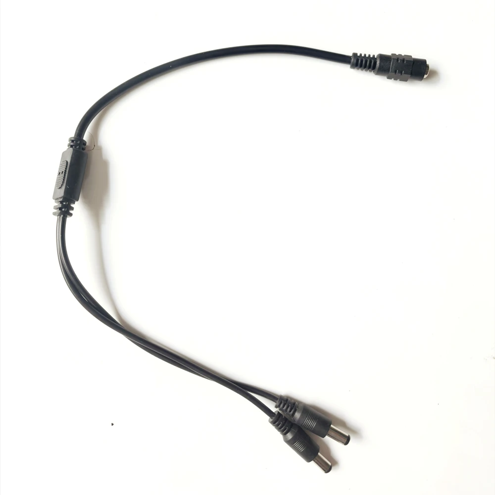 

DC 12V 1 Female to 2/4/8 Male Power Splitter Connection Cable 5.5X2.1mm for CCTV Camera Led Light