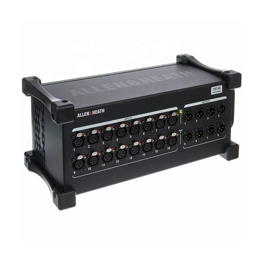 Allen & Heath DX168 16×8 Digital Stage Box, Remote Audio Expander for SQ Series & Avantis Digital Mixer
