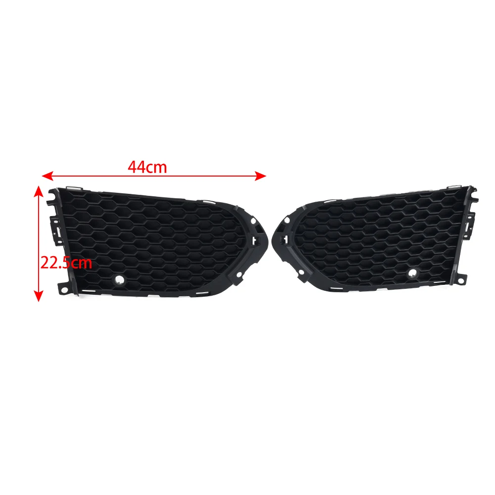 Car Closed Mesh Front Bumper Fog Light Lamp Grill Grille With PDC For Jaguar F-Pace 2016 2017 2018 2019 2020