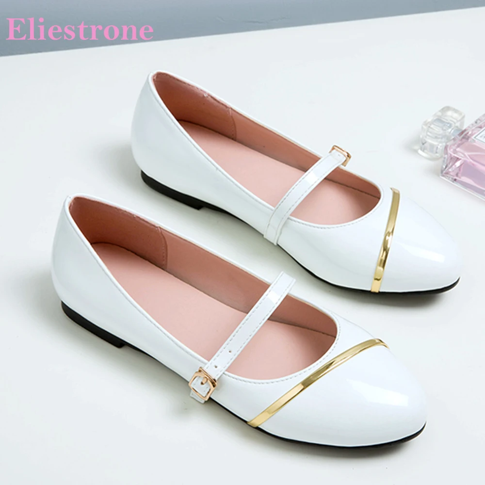 

2026 New Spring Comfortable White Red Women Flats Round Toe Office Lady Dress Shoes Plus Big Small Size 13 31 44 49 52