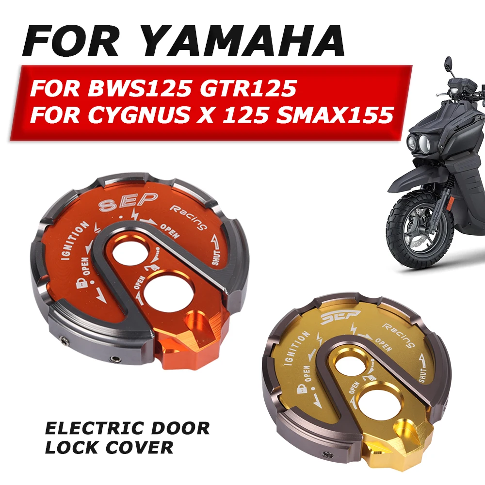 Electric Door Lock Decorative Side Cover For YAMAHA BWS125 BWS 125 CYGNUS X125 GTR CYGNUS X 125 SMAX 155 Motorcycle Accessories