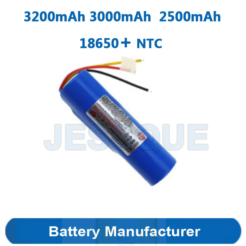 3200mAh Etc. 18650 Li-ion Lipo NTC 3 Wires Cylinder Battery For Audio Shaver Hair Clipper Toy Remote Device DIY Batterie AKKU