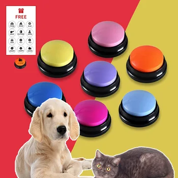 Recordable talking button children interactive toy phonograph answer buzzers portable recording sound button party noise makers