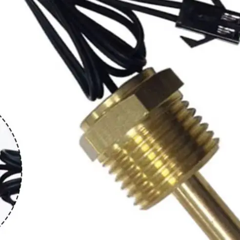 10K Water Temperature Probe Sensor Copper Clamp Ty/pe For Wall Mounted Boiler And Water Heater Heating System Monitoring Tool
