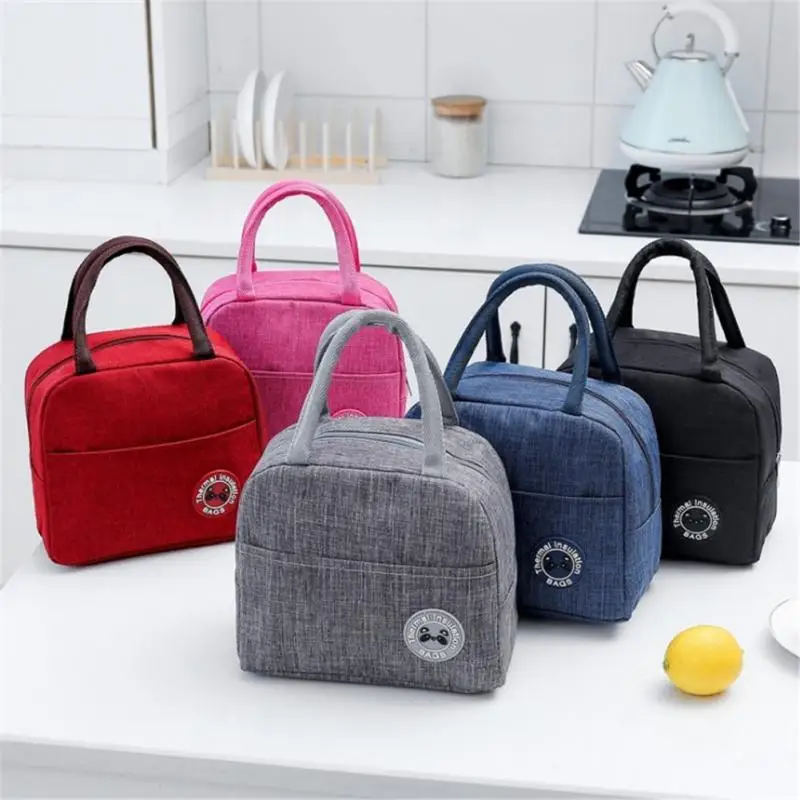 Lunch Bag Handle Insulation cooler bag for Women kid Lunch Box picnic travel Portable Food Storage Breakfast Thermal g Bento bag