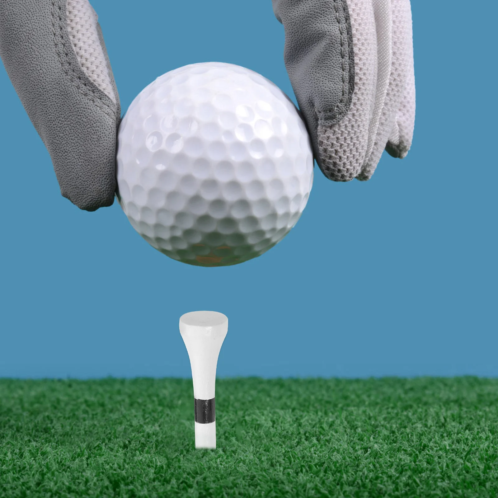 

50pcs Golf Tees 38Mm Wooden Maple Reusable Low Friction For Driving Range Practice Tournament Accuracy Men Women Bulk Pack