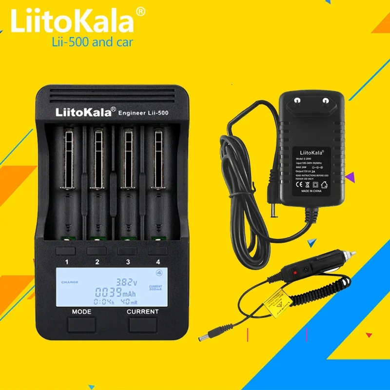 LiitoKala Lii-500 Lii-PD4 Lii-S8 Lii-600 Lii-PD2 Lii-M4 M4S battery Charger for 18650 26650 21700 AA AAA 3.7V/3.2V/1.2V battery