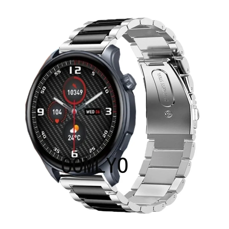 For Zeblaze Btalk 3 pro Smart Watch Strap Men Metal Stainless Steel Adjustable Band Bracelet Luxurious Belt For Women men