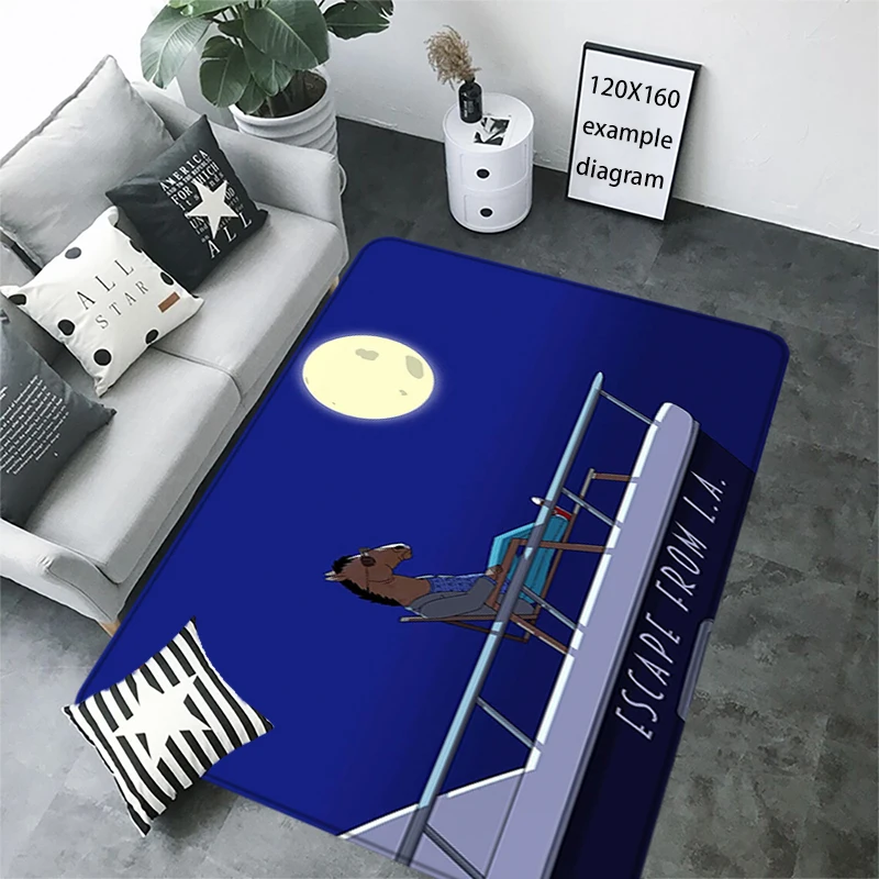 Entrance Doormat Living Room BOJACK HORSEMAN Rugs Foot Carpets Bathroom Rug Floor Mats Carpet Anti Slip Mat Home Hallway Decor