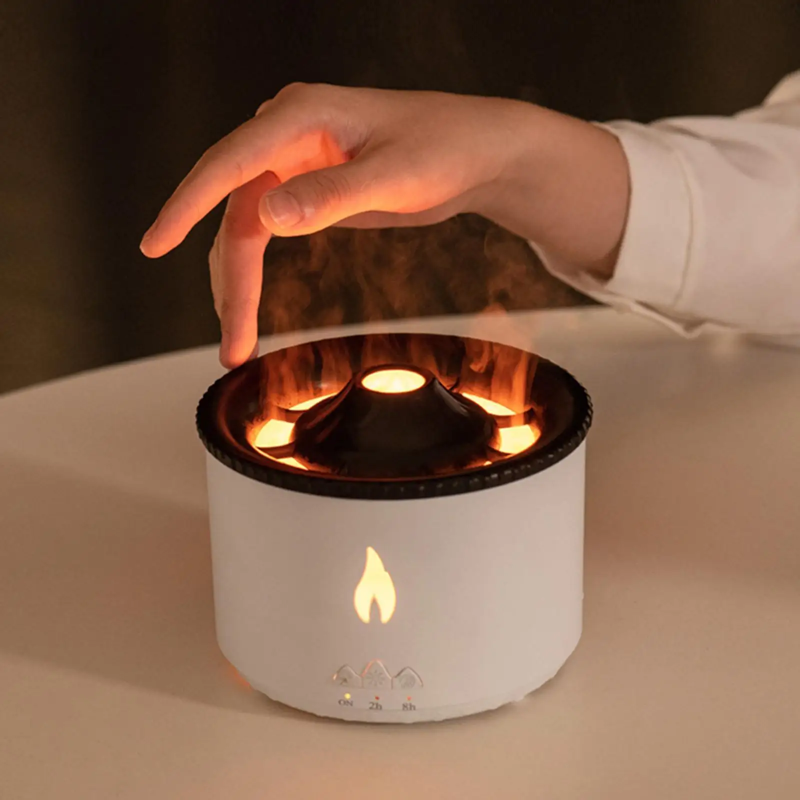 

Flame Humidifiers Air Aroma Diffuser Essential Oils Humidifiers Portable Night Light Lamp Fragrance Air Diffuser Humidifier