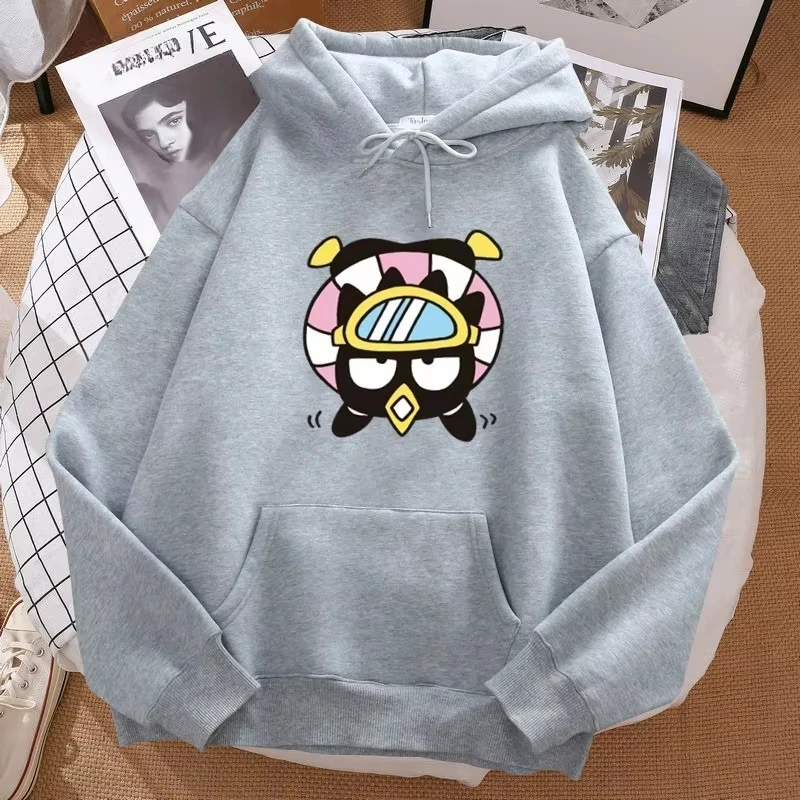 

Miniso Penguin Hoodies Aesthetic Badtz-maru Sweatshirt Kawaii Men Women Hoodie Cartoon Thick Top Long Sleeve Pullovers Tops 2025
