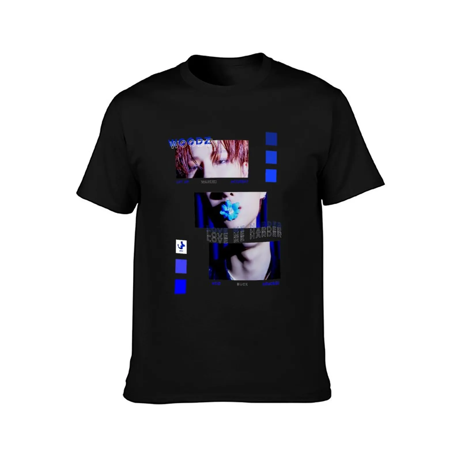 تي شيرت WOODZ SEUNGYOUN EQUAL MERCH قمصان جرافيك تي شيرت أسود لمحبي الرياضة تي شيرت جرافيك للرجال