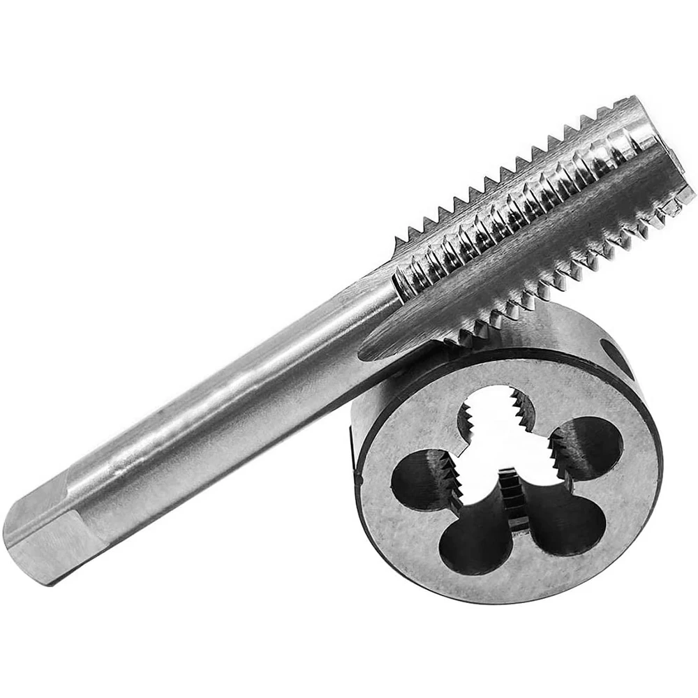 HUAZHICHUN 1 pz 9/16-32UN 9/16-36UNS 9/16-40UNS Tap + Die, HSS Tap and Die Set rubinetto destro