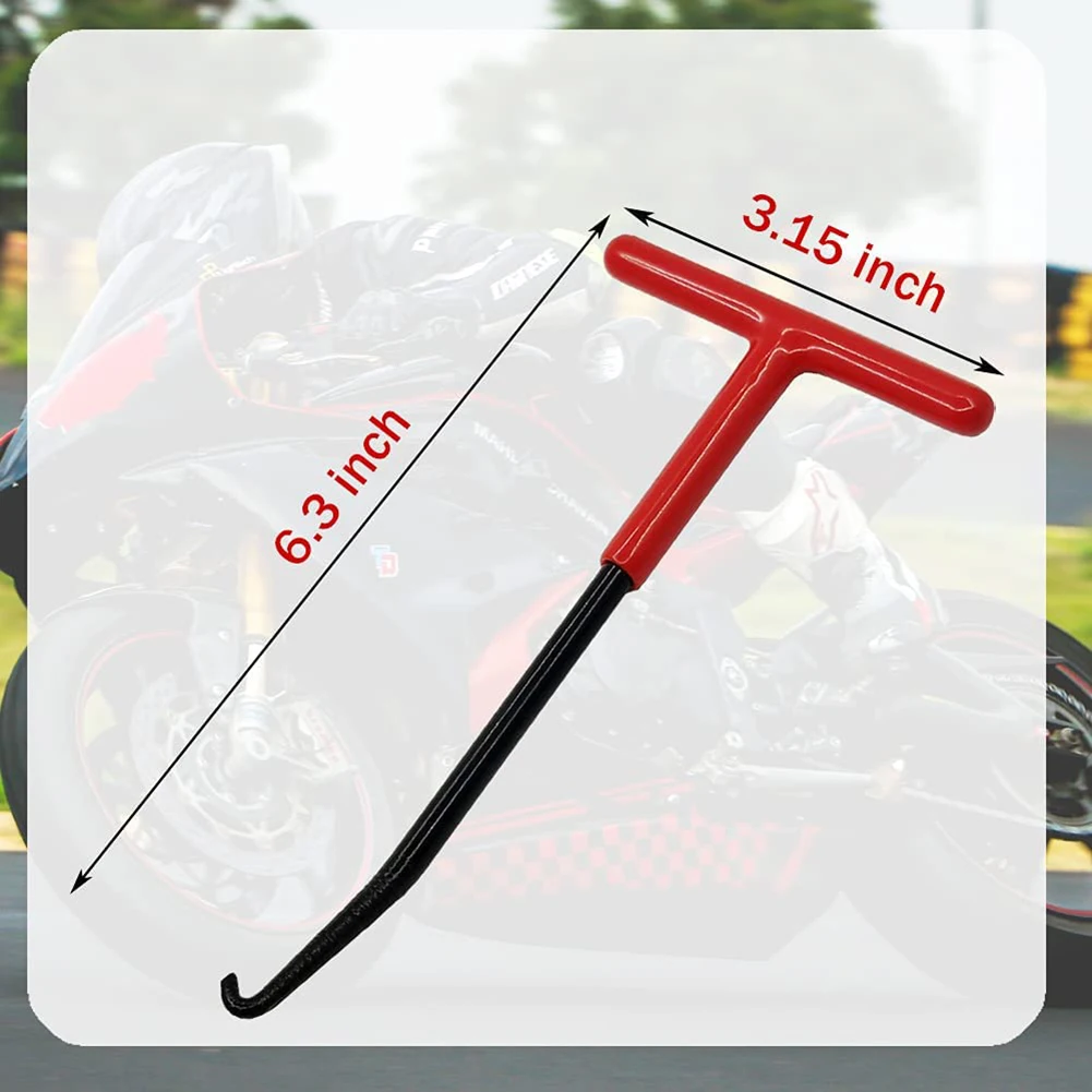 T-Shaped Handle Tubo De Escape Chave, Motocicleta Escape Primavera Gancho, Extrator Instalador, Ganchos Ferramenta