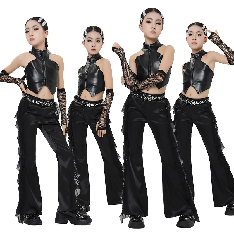 conjunto-de-pantalones-y-top-con-cuello-irregular-para-ninas-trajes-de-baile-jazz-ropa-hip-hop-infantil-ropa-urbana-atuendos-k-pop-para-escenario-dw11461