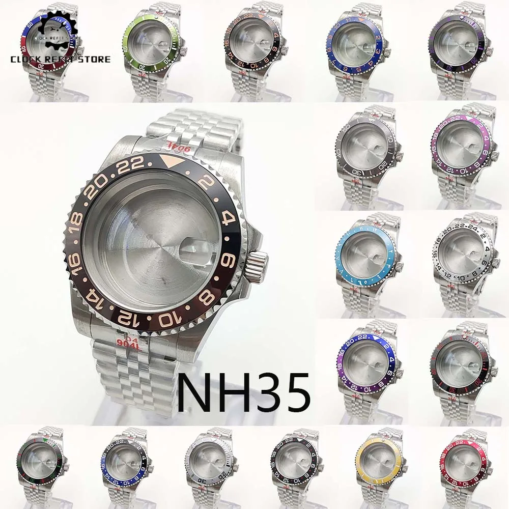 New 40 mm case, sapphire glass Screw crown Water-resistant Stainless steel bracelet 38 mm bezel