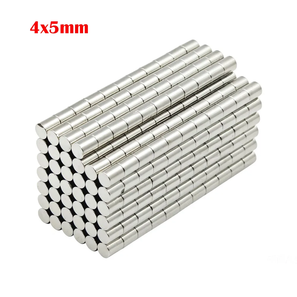 10-200 قطعة 4x5 مللي متر سوبر قوية مغناطيس مستدير مغناطيس النيوديميوم N35 ندفيب مغناطيس قوي دائم المغناطيسي Imanes المغناطيسي ورقة #1