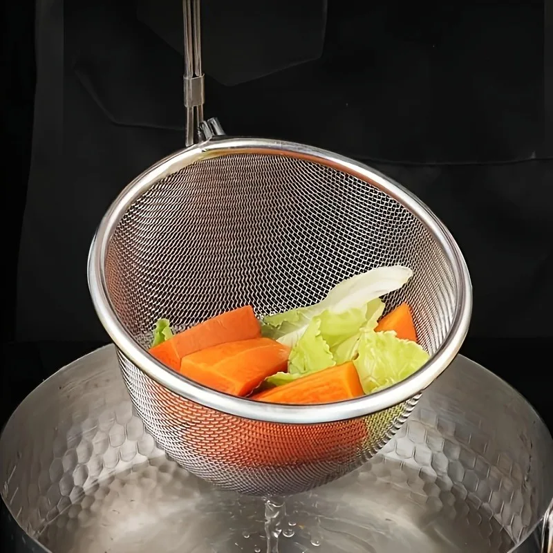 Hangable Spoon, Hotpot Ladle, Strainer, Noodle Ladle, Anti-Scald and Anti-Drop Deep-Frying Strainer