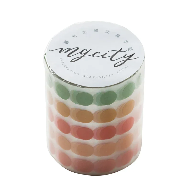 Yoofun 5*300cm Color Dots Decorative Adhesive Washi Tape Masking Tape DIY Scrapbooking Sticker Label Japanese Stationery image 5