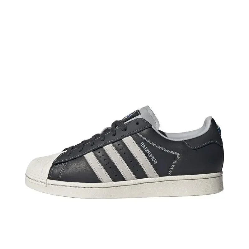 Adidas Originals Superstar Black and White Men's and Women's Lightweight Comfortable Wear Resistant Non-slip Low-top Board Shoes