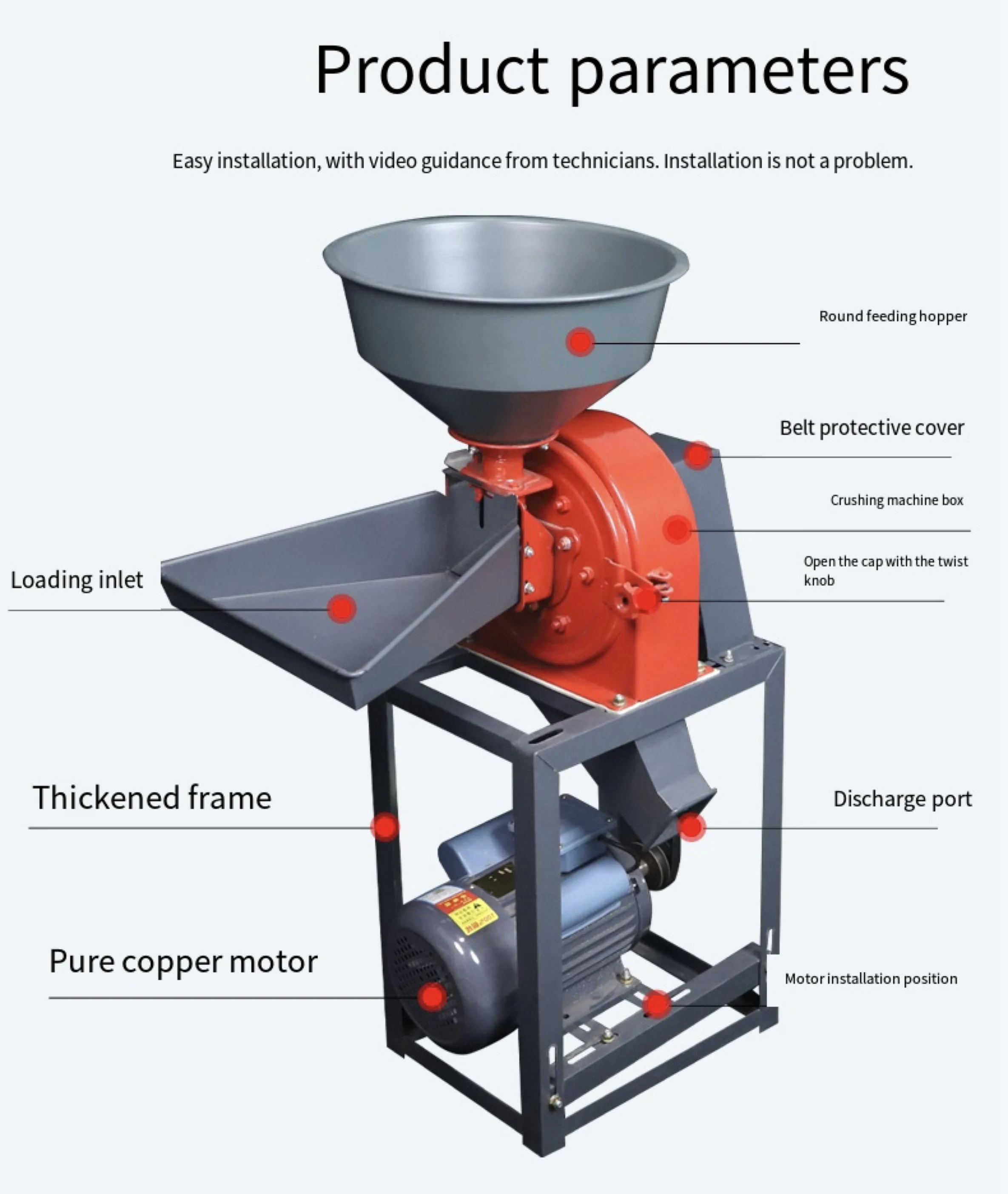 Claw Mill Grinding Machine Feed Grinder Maize Mill Grinding Milling Machine