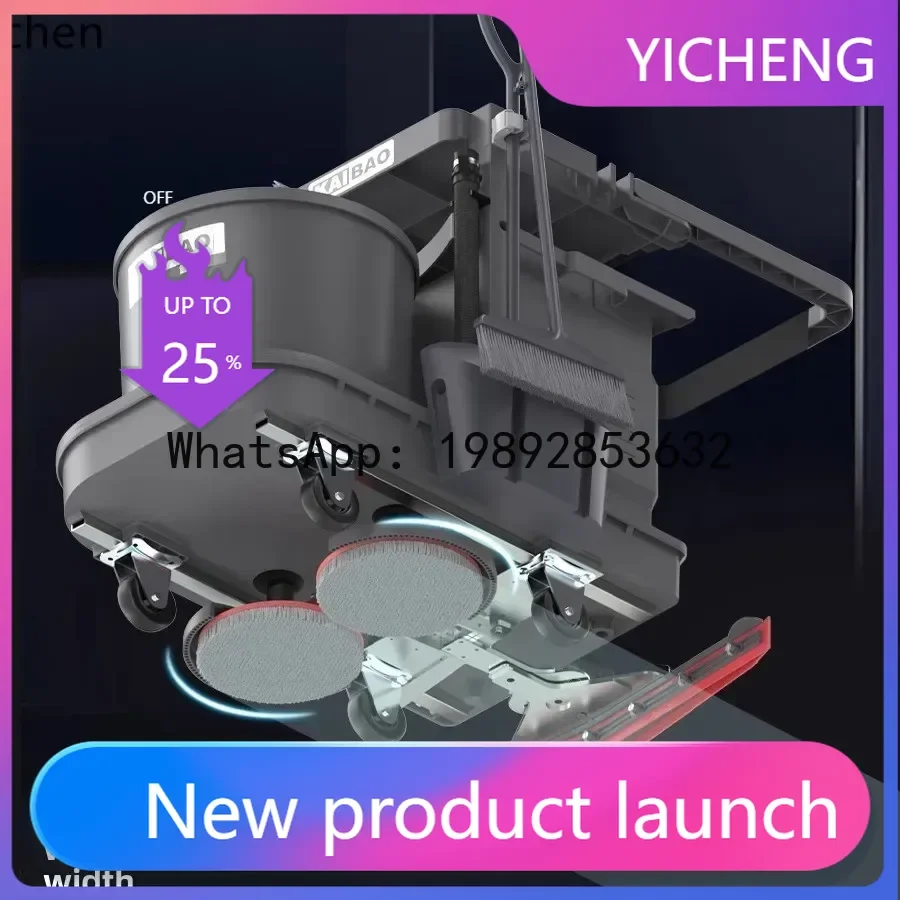 JX  Hand Push Washing Machine Commercial Industrial Factory Shopping Mall Workshop Suction and Drag Integrated Mopping Sweeper